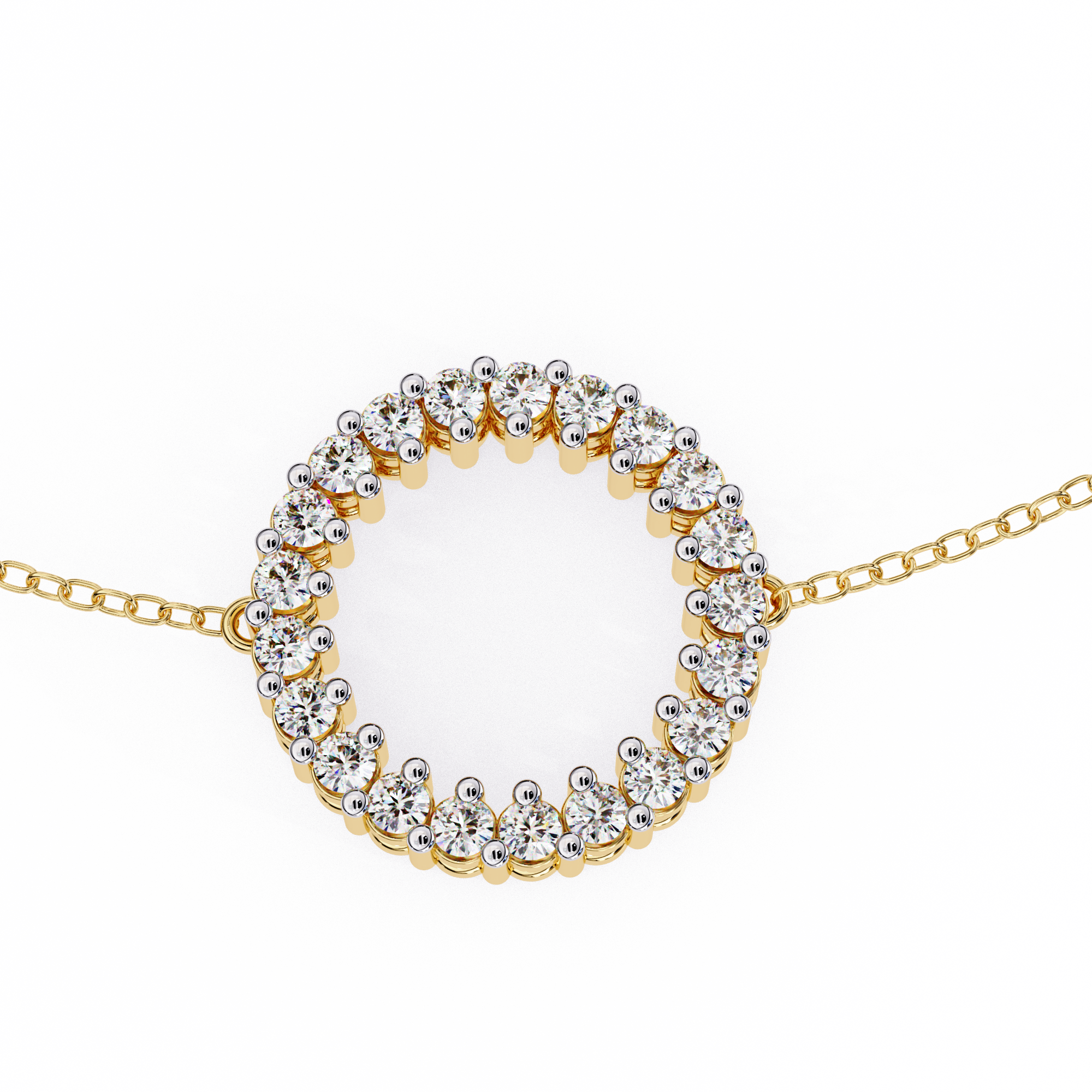 Solitairekart 0.15ct Round Cut Natural Diamond Bracelet-HI Color, VS-SI Clarity